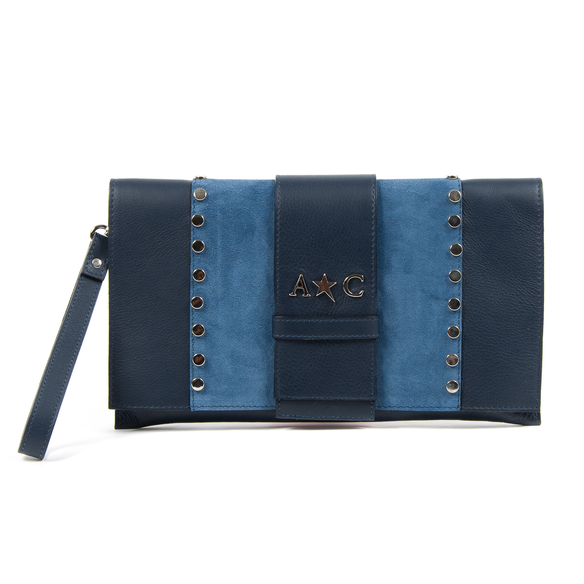 Borsa a mano da donna Andrew Charles Blu CORY