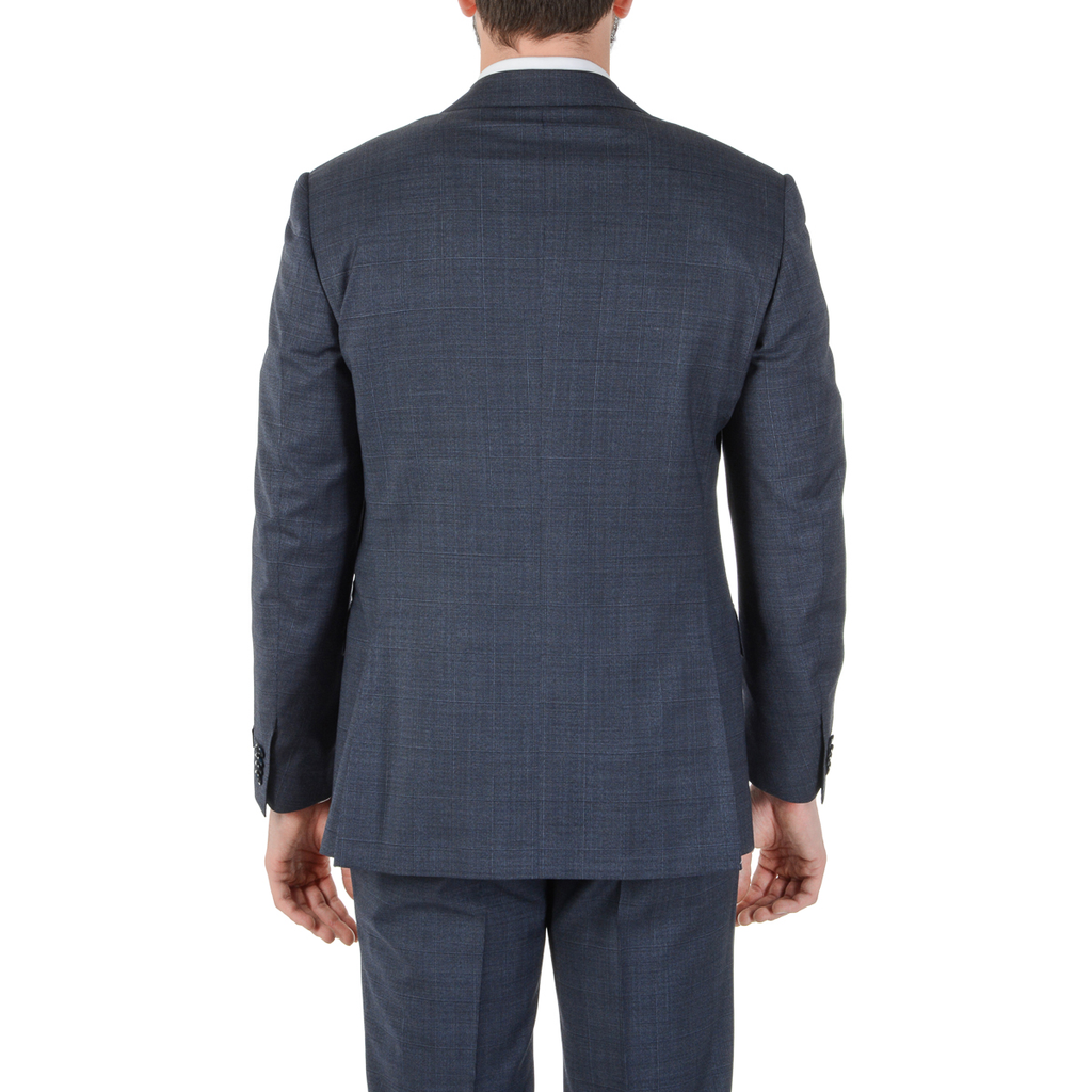 Abito da uomo Corneliani maniche lunghe blu scuro Super 130's