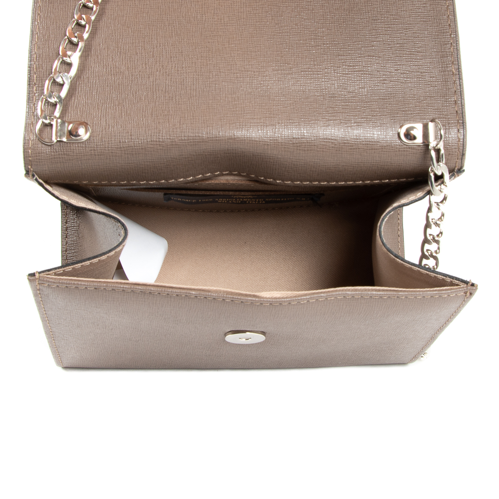V 1969 Italia Borsa da donna color talpa GENNY