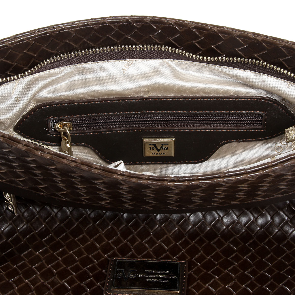 V 1969 Italia Borsa a tracolla da uomo V1969017B COFFEE
