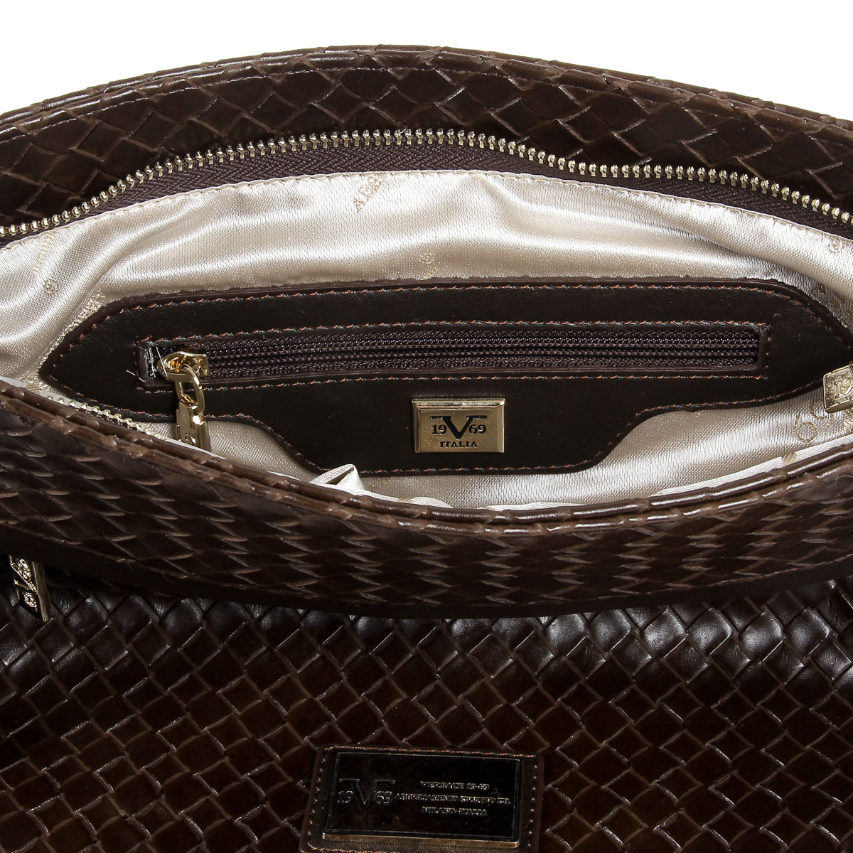 V 1969 Italia Borsa a tracolla da uomo V1969017B COFFEE