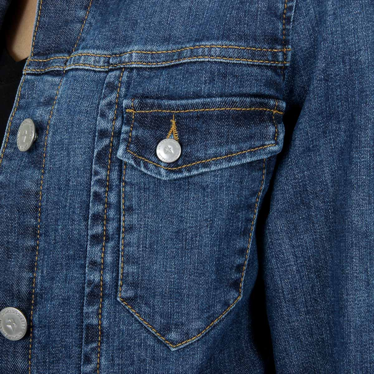 Giacca da donna Andrew Charles a maniche lunghe in denim LETIZIA