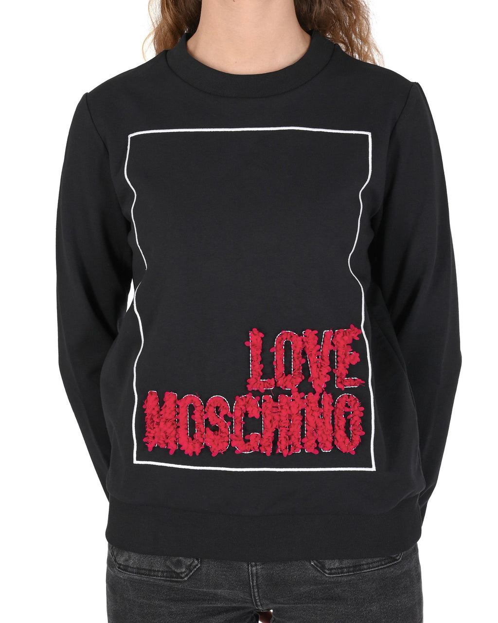 Felpa da donna Love Moschino W 6 302 23 E 2269 C74 NERO