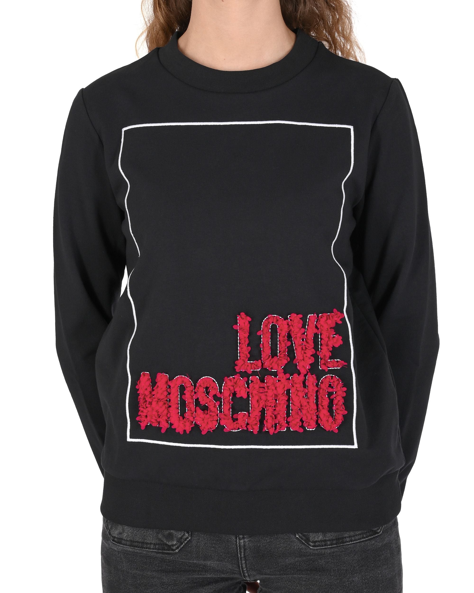 Felpa da donna Love Moschino W 6 302 23 E 2269 C74 NERO