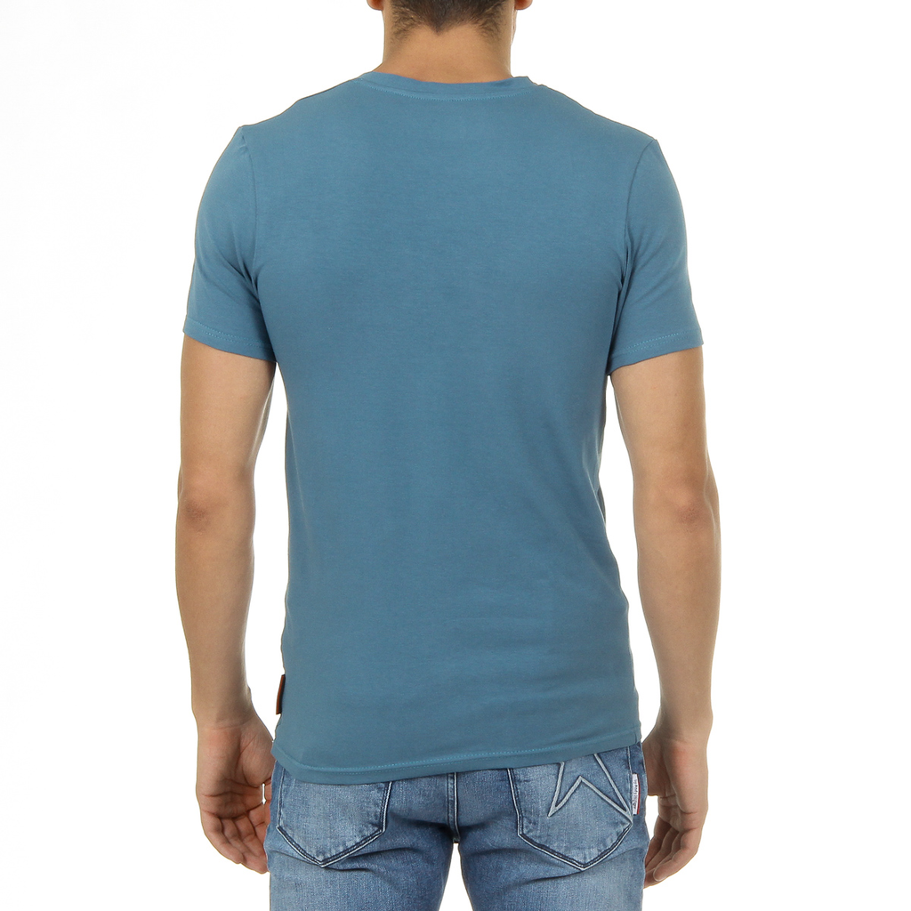 Andrew Charles Maglietta da uomo a maniche corte con scollo a V, verde KENAN