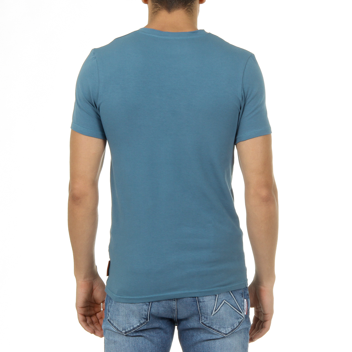 Andrew Charles Maglietta da uomo a maniche corte con scollo a V, verde KENAN