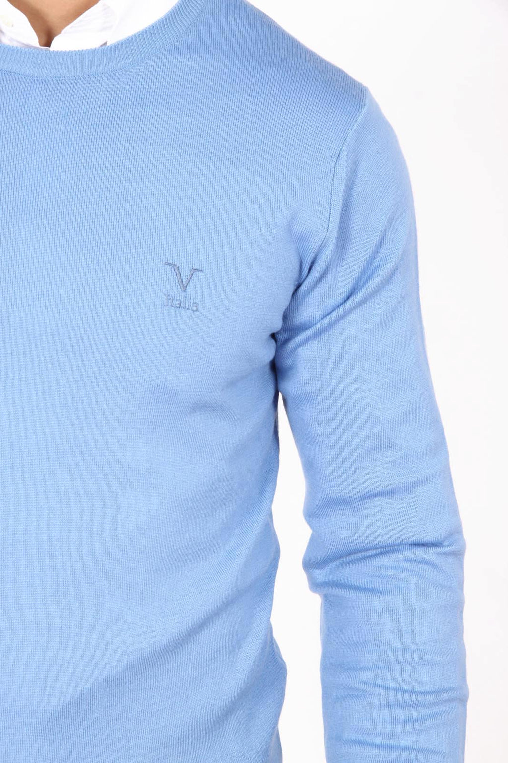 Maglione uomo girocollo V 1969 Italia 9800 GIROCOLLO AZZURRO