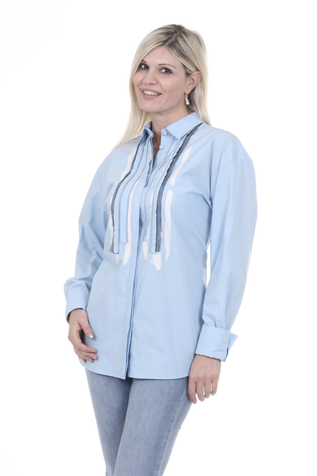 Camicia da donna Bottega Veneta 365119 VZDQ1 4971