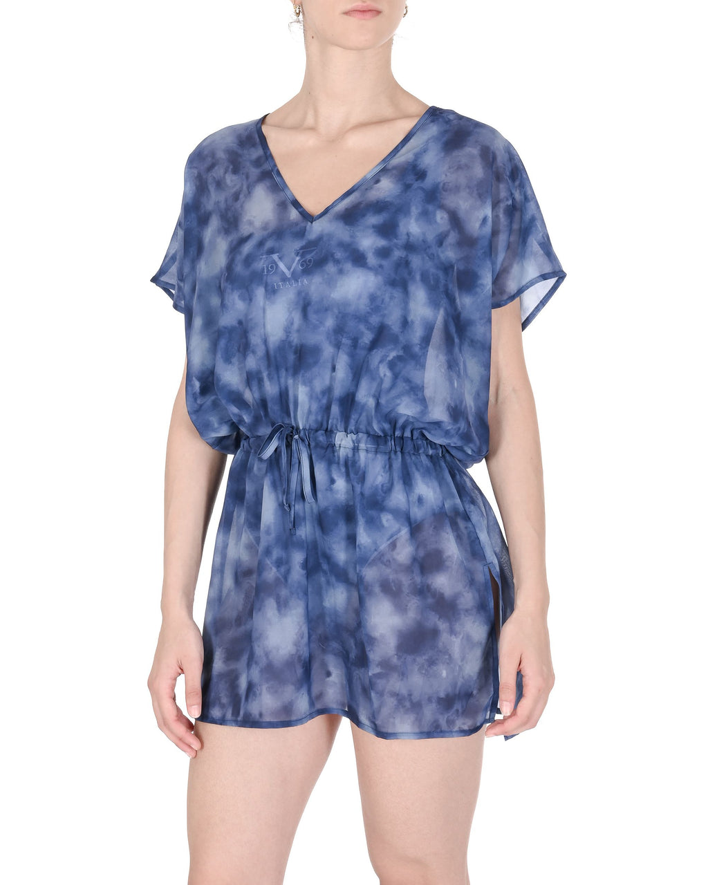 19V69 Italia Abito da bagno in chiffon da donna VSC1WCU07 NAVY