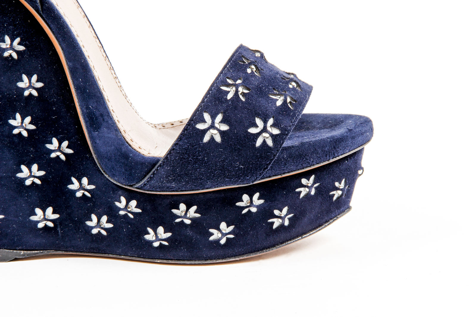 Sandali con zeppa e cinturino alla caviglia da donna Alaia 6E3X842CC06 C551
