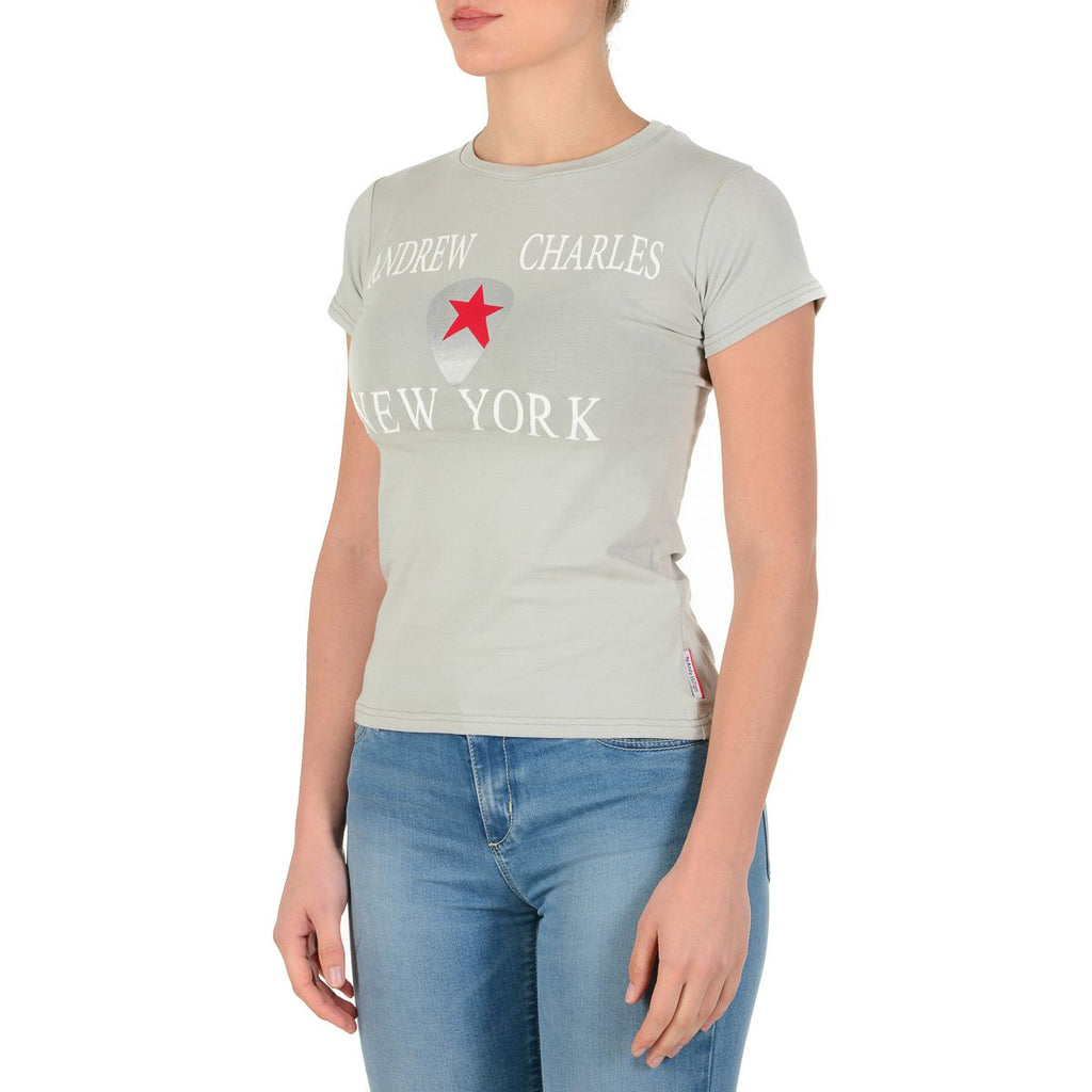Andrew Charles By Andy Hilfiger T-shirt da donna TS501 03 1002 TARANA GRIGIO CHIARO S14