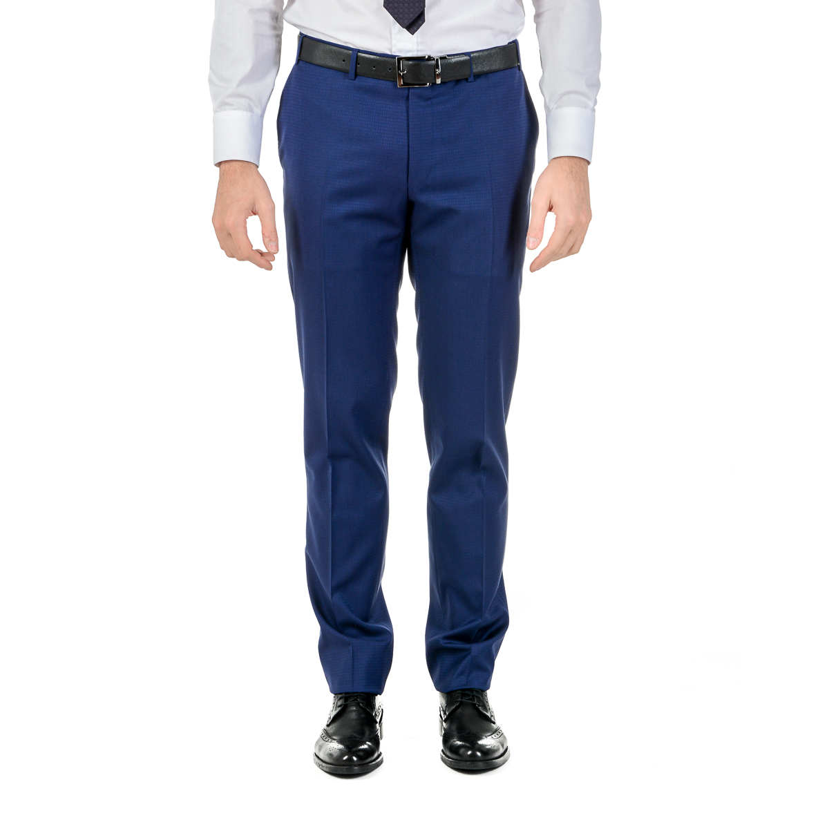 Canali Abito da uomo a maniche lunghe blu da viaggio Natural Comfort
