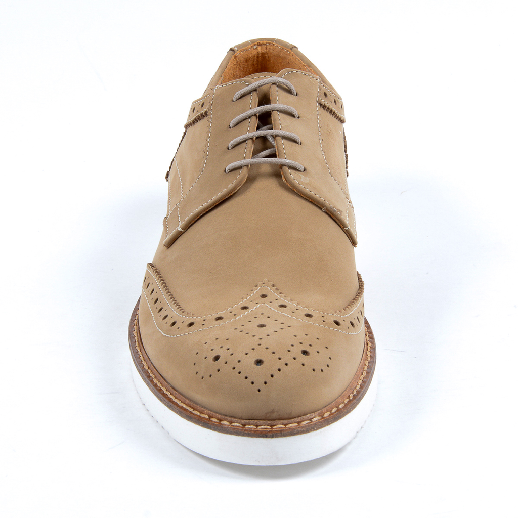 V 1969 Italia Scarpe Oxford Brogue da uomo Taupe PEDRO