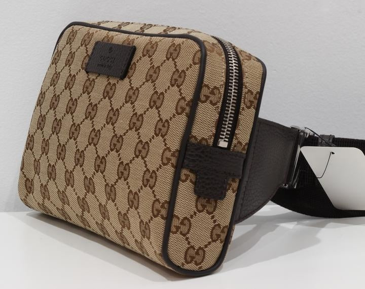 Borsa a marsupio Gucci con cintura beige marrone